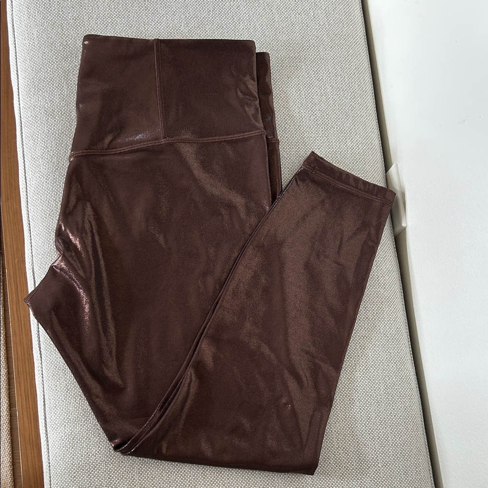 Shimmery Bronze High Rise Leggings from Athleta